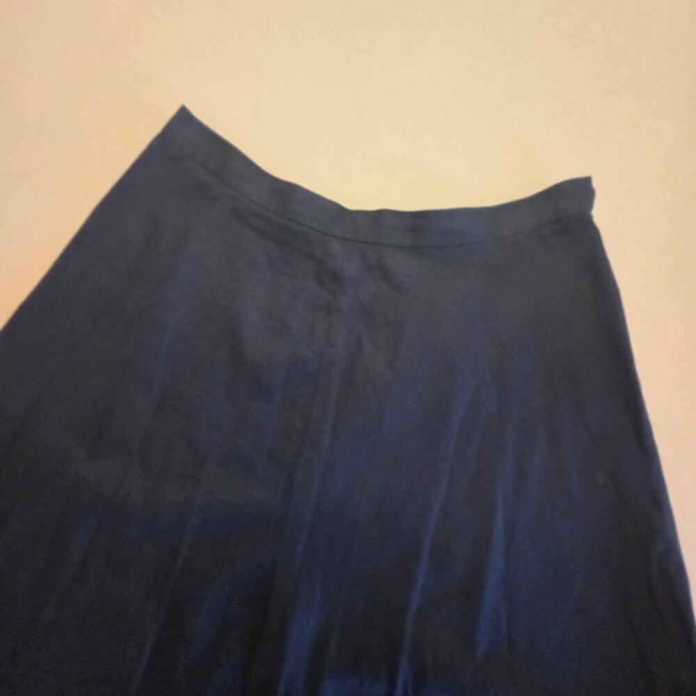 Lauren Ralph Lauren Linen Cotton Blend Black Eyelet Skirt Sz 10 - Picture 2 of 8